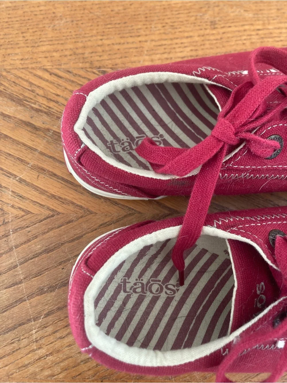 TAOS “Plim Soul” Oxblood Sneakers (9W)